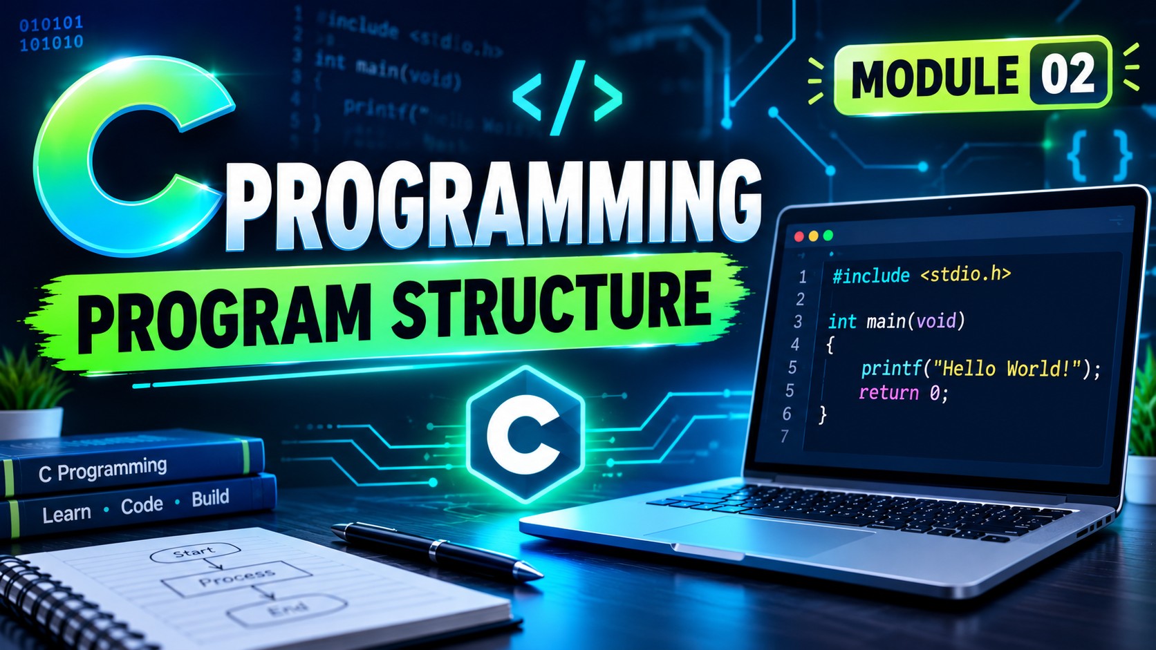 Structure of a C Program in C Language – Complete Tutorial for Beginners 